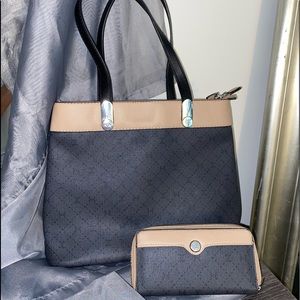 Handbag with matching wallet